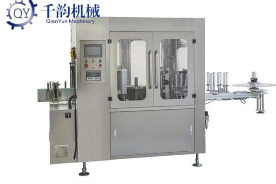 Hot Melt Glue Labeling Machine - Precision OPP Label Application System for Round Bottles, Beverage Containers and Liquid Packaging Lines